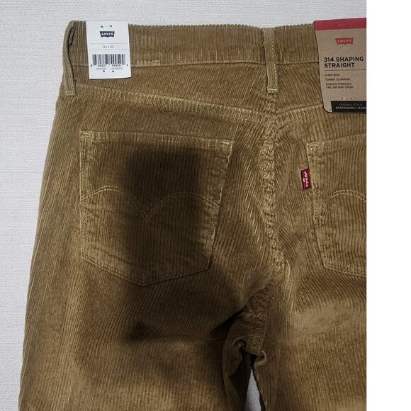 Levi's 314 mid rise 30 x30 corduroy women's - Picture 7 of 7